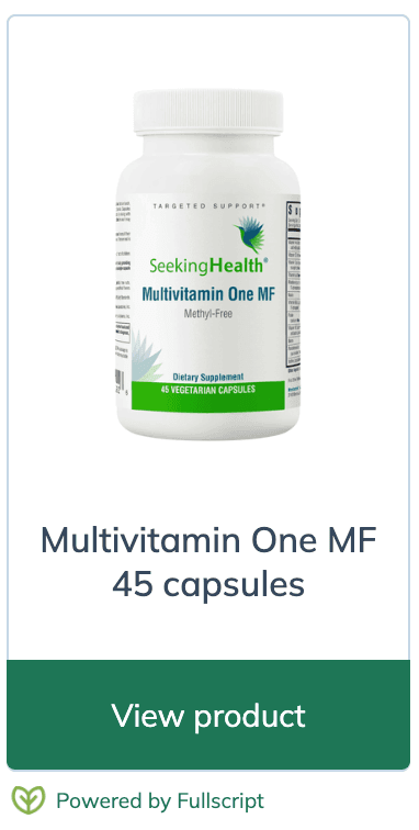 Methyl-Free Multivitamin supplement